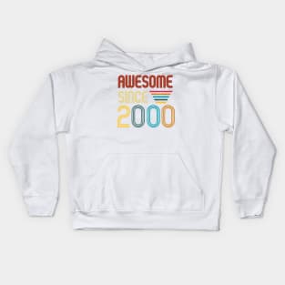 Awesome since 2000 -Retro Age shirt Kids Hoodie